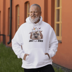 Chill Vibes Unisex Hooded Sweatshirt, Just Pawsitive Vibes Hoodie,  Perfect Gift for Pet Lovers